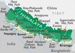 Harta Muntii Himalaya
