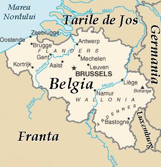 Harta Belgia