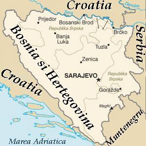 Harta Bosnia si Hertegovina
