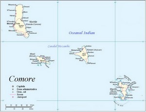 Harta Arhipelagului Comore