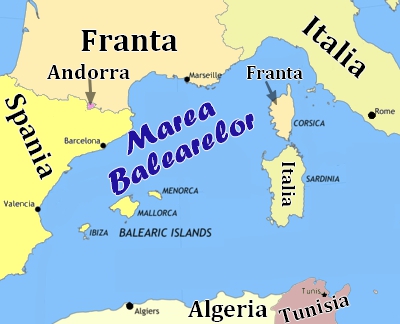 Harta - Marea Balearelor