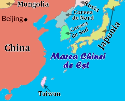 Harta - Marea Chinei de Est