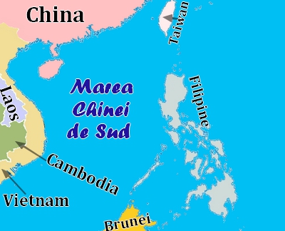 Harta - Marea Chinei de Sud
