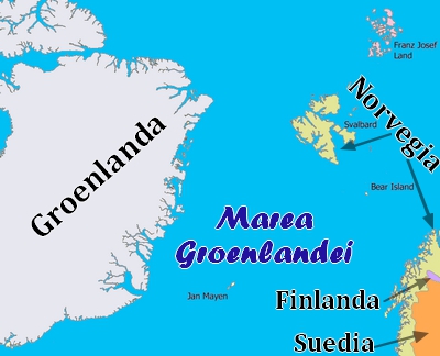 Harta - Marea Groenlandei
