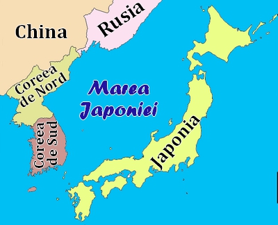 Harta - Marea Japoniei