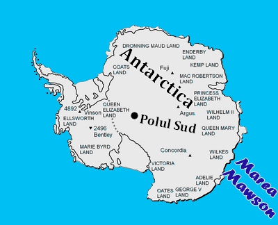 Harta - Marea Mawson