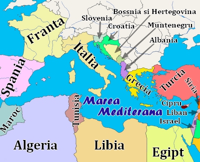 Harta - Marea Mediterana