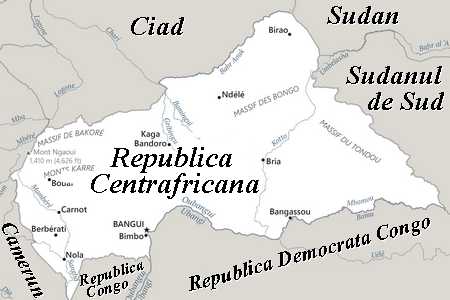 Harta Republica Centrafricana