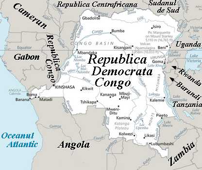 Harta Republica Democrata Congo