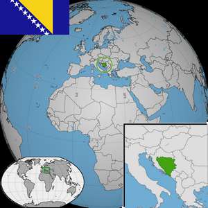 Localizare Bosnia si Hertegovina