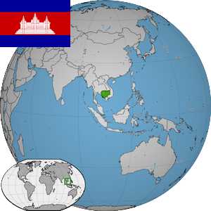 Localizare Cambodgia