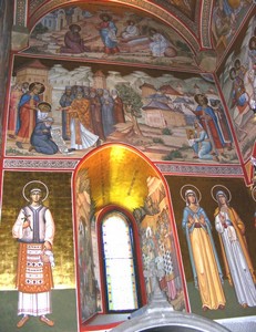 Manastirea Putna - Pictura in gropnita